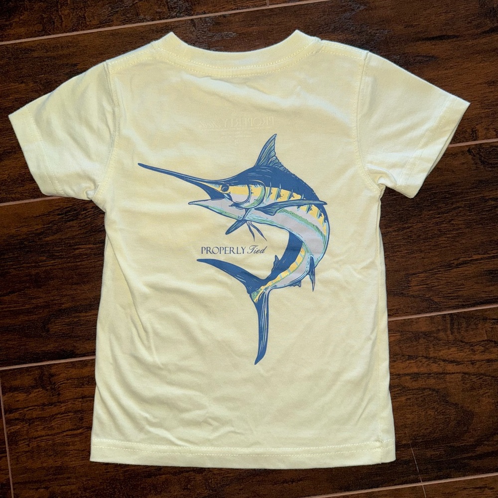 Properly Tied Boys Yellow Marlin Tee